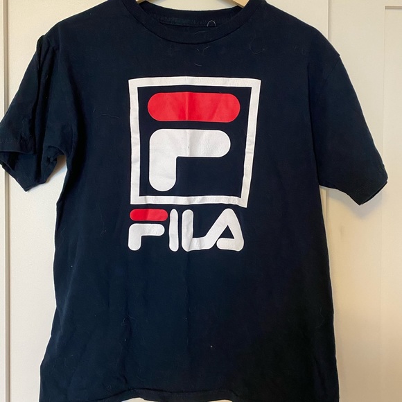 Navy Fila Tee - Picture 1 of 1